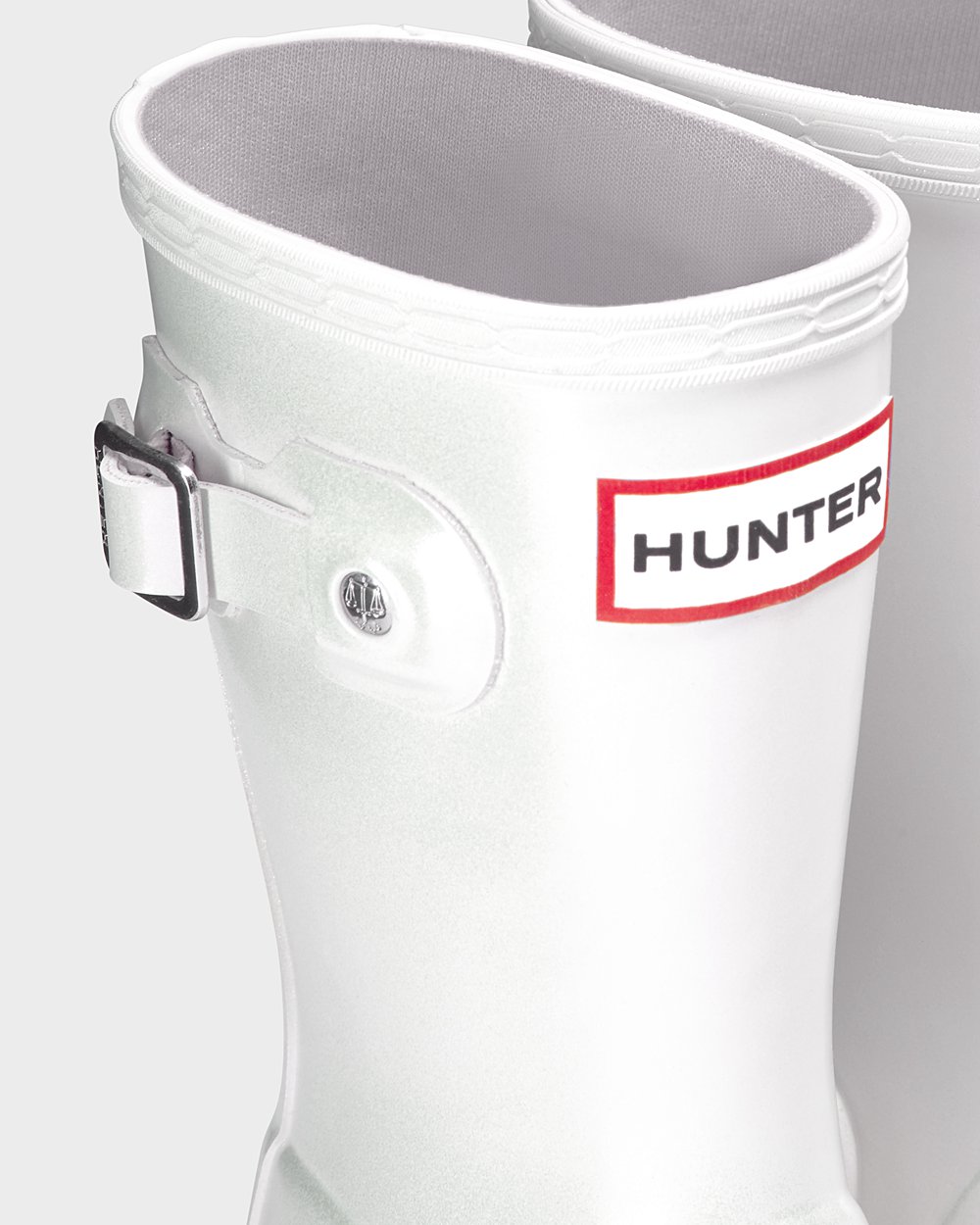 Kids Hunter Original Little Nebula - Rain Boots Silver - 6039-PNJOQ